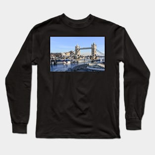 People at Thames Victoria embankment Long Sleeve T-Shirt